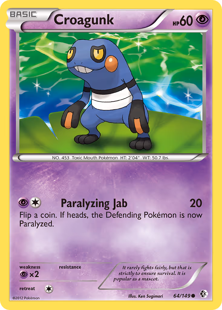 Croagunk 64/149 Pokemon card