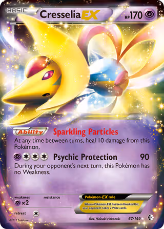 Cresselia-EX 67/149 Pokemon card