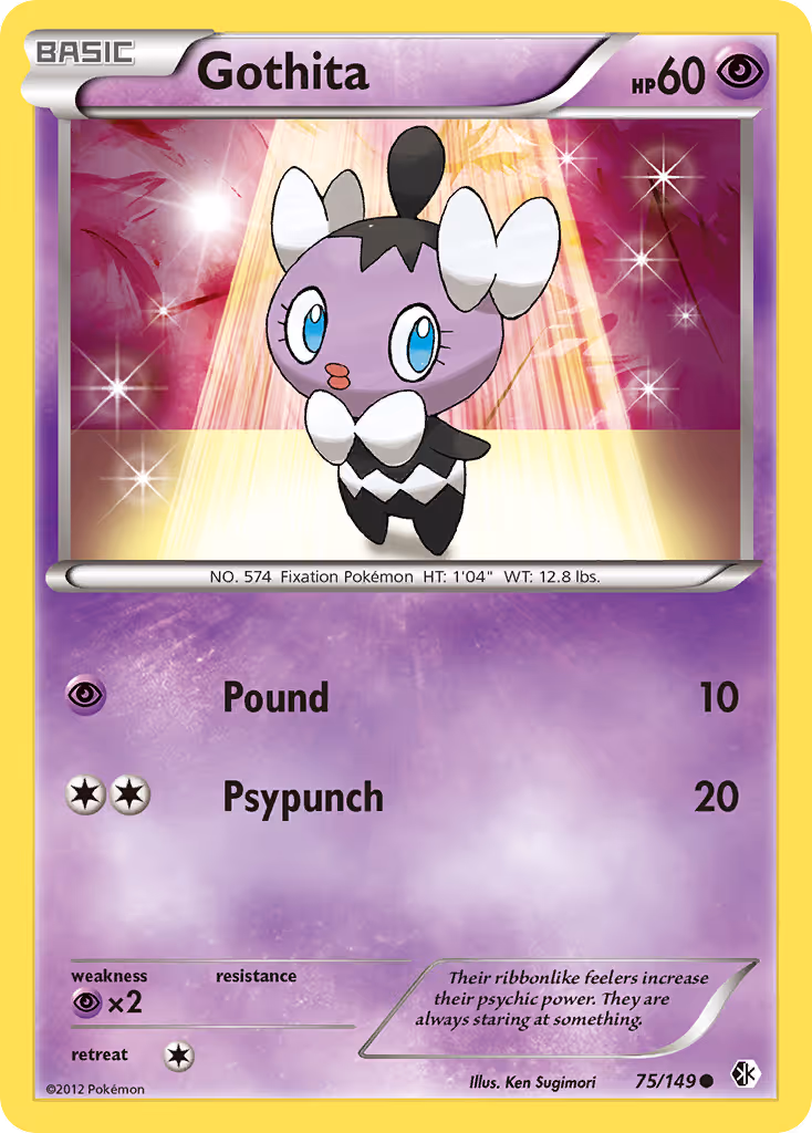 Gothita 75/149 Pokemon card