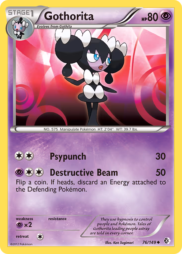 Gothorita 76/149 Pokemon card