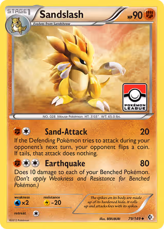 Sandslash 79/149 Pokemon card