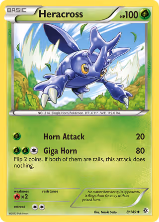 Heracross 8/149 Pokemon card