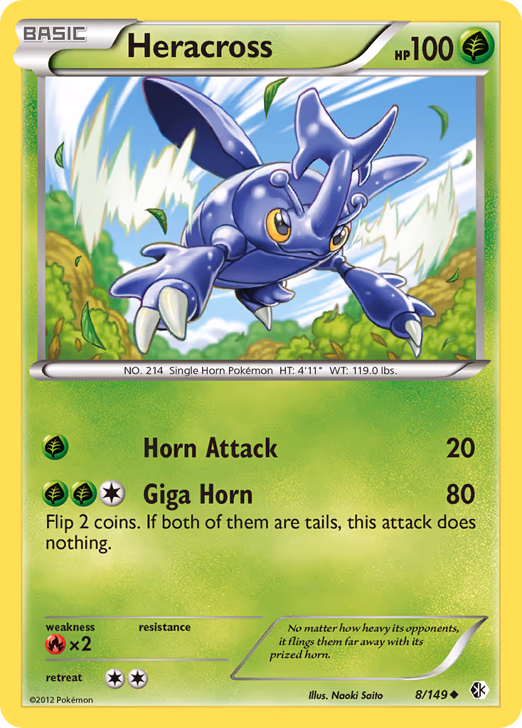 Heracross 8/149 Pokemon card