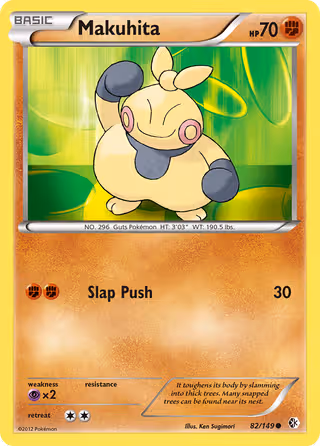 Makuhita 82/149 Pokemon card