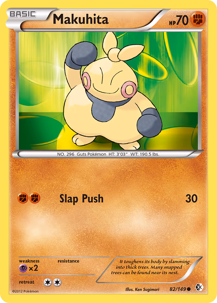 Makuhita 82/149 Pokemon card