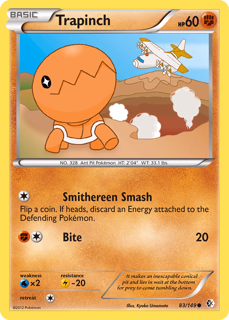 Trapinch 83/149 Pokemon card