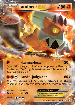 Landorus-EX 89/149 Pokemon card