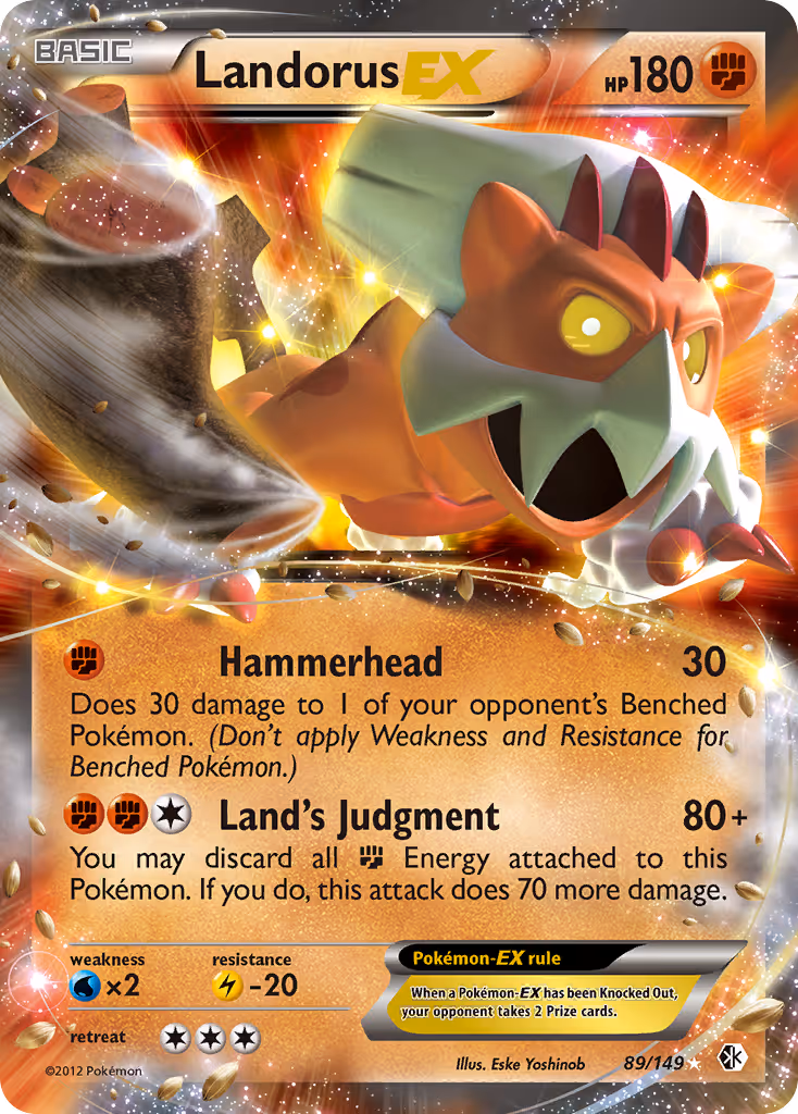 Landorus-EX 89/149 Pokemon card