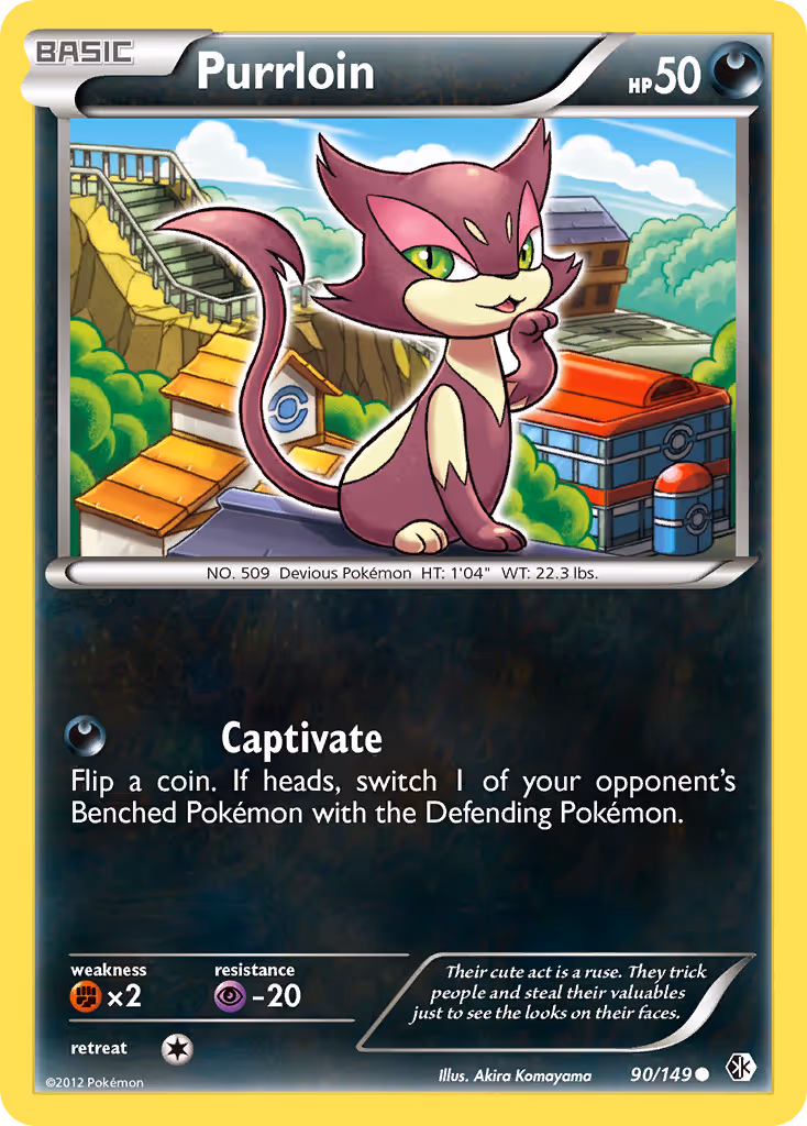Purrloin 90/149 Pokemon card