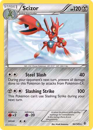 Scizor 94/149 Pokemon card