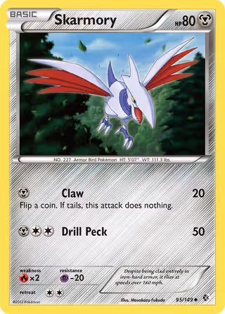 Skarmory 95/149 Pokemon card