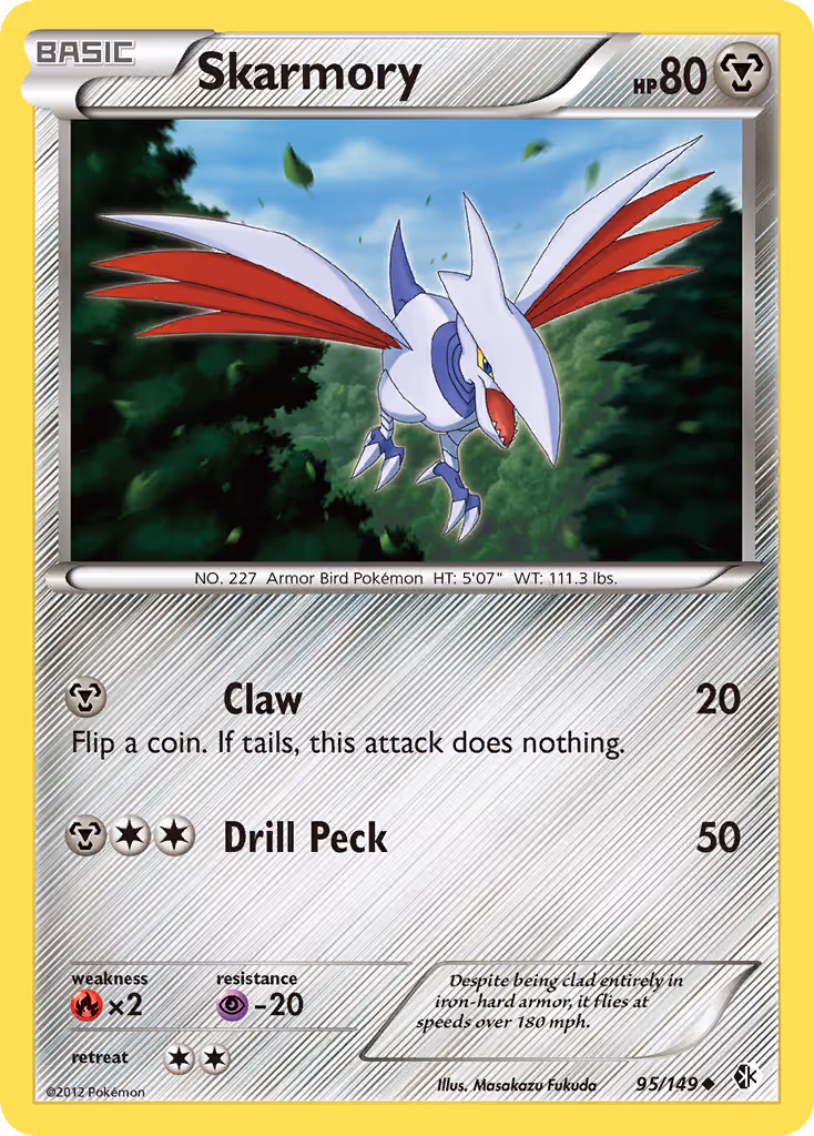 Skarmory 95/149 Pokemon card