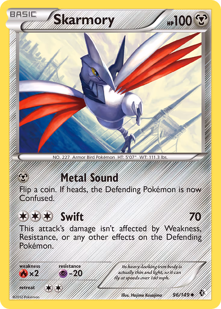 Skarmory 96/149 Pokemon card