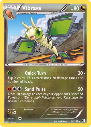 Vibrava 98/149 Pokemon card