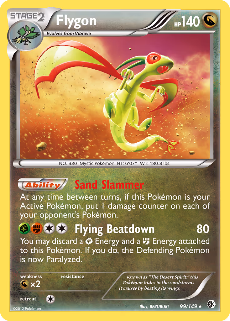 Flygon 99/149 Pokemon card