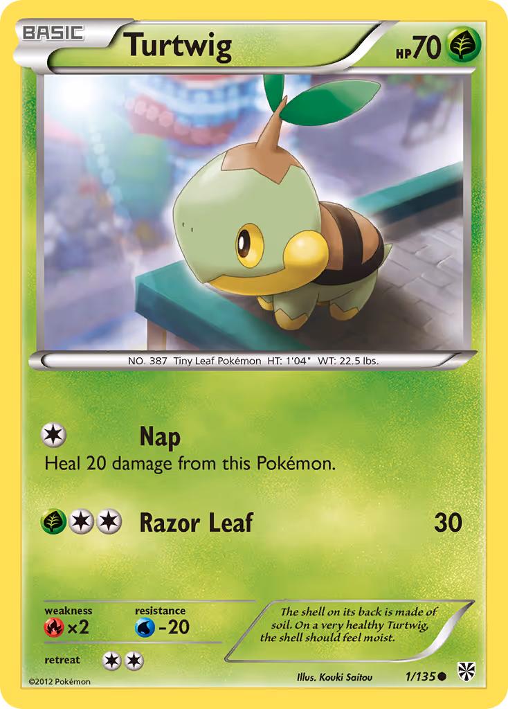 Turtwig 1/135 Pokemon card