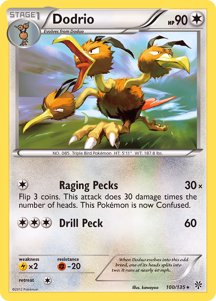 Dodrio 100/135 Pokemon card