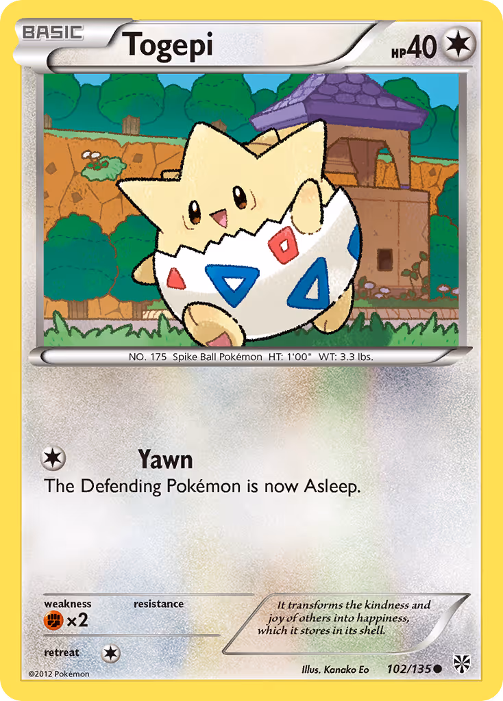 Togepi 102/135 Pokemon card