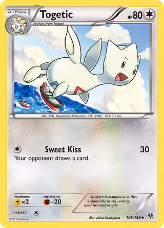 Togetic 103/135 Pokemon card