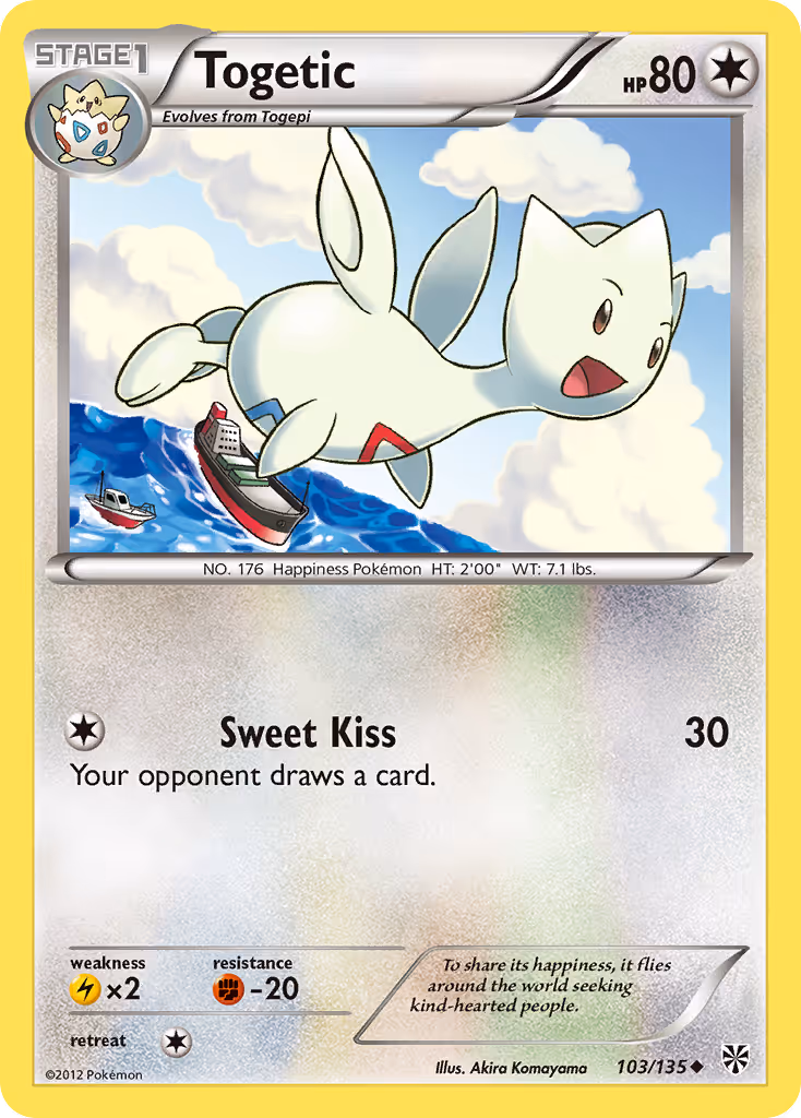 Togetic 103/135 Pokemon card