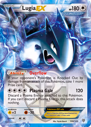Lugia-EX 108/135 Pokemon card