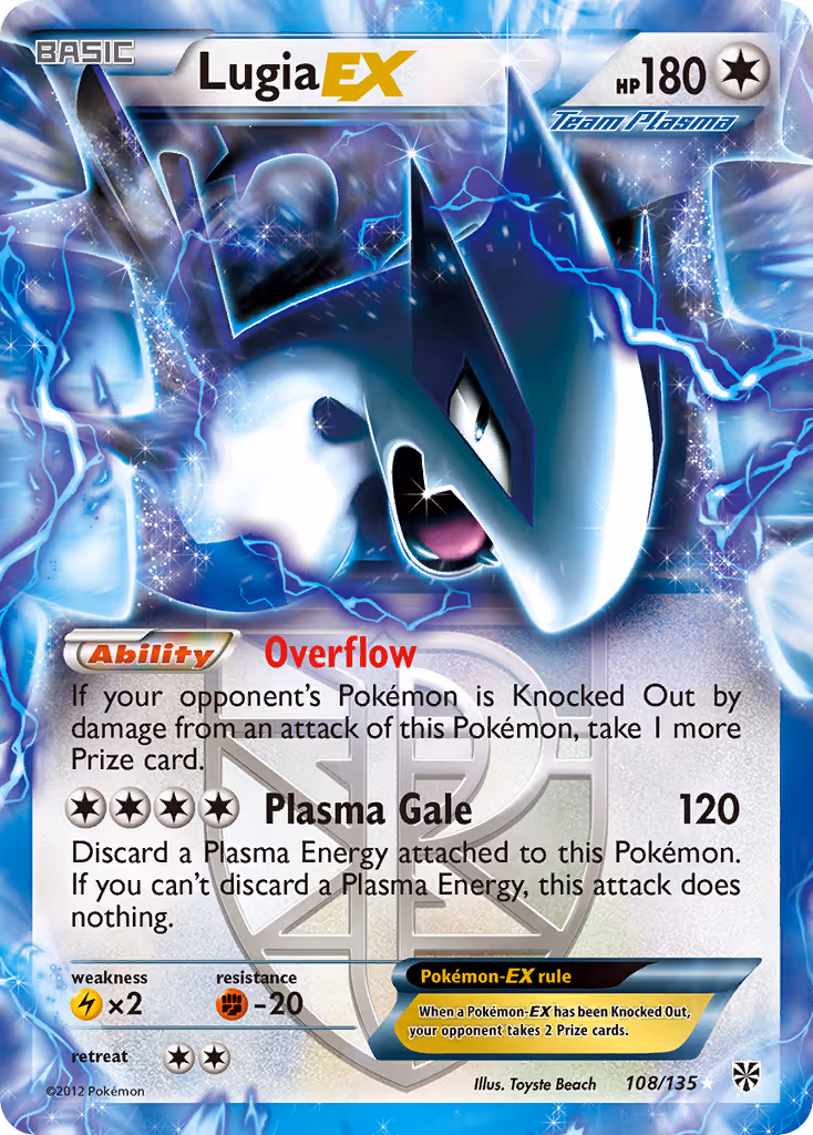 Lugia-EX 108/135 Pokemon card