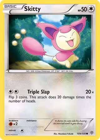 Skitty 109/135 Pokemon card