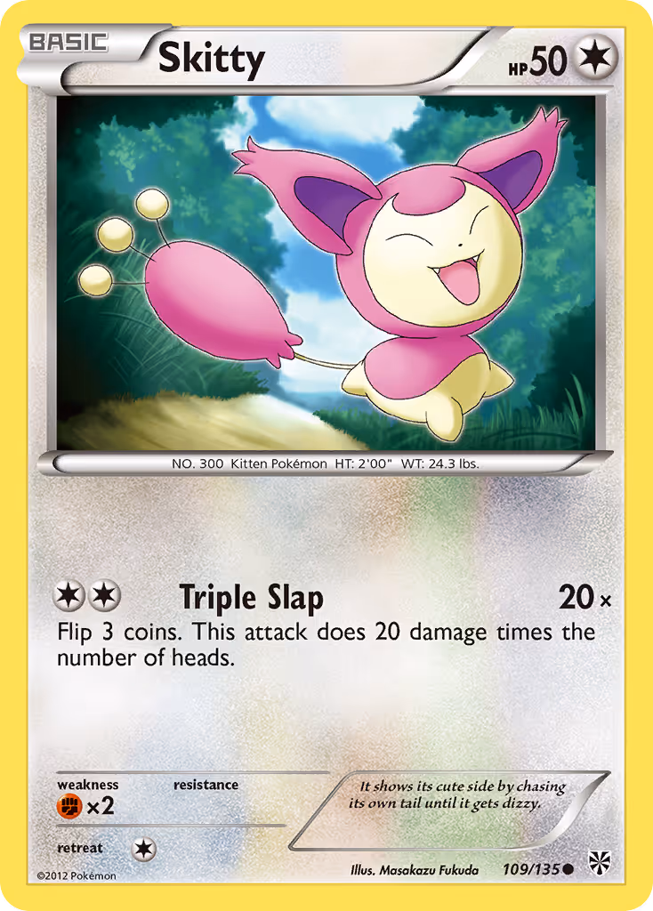 Skitty 109/135 Pokemon card