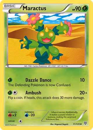 Maractus 11/135 Pokemon card