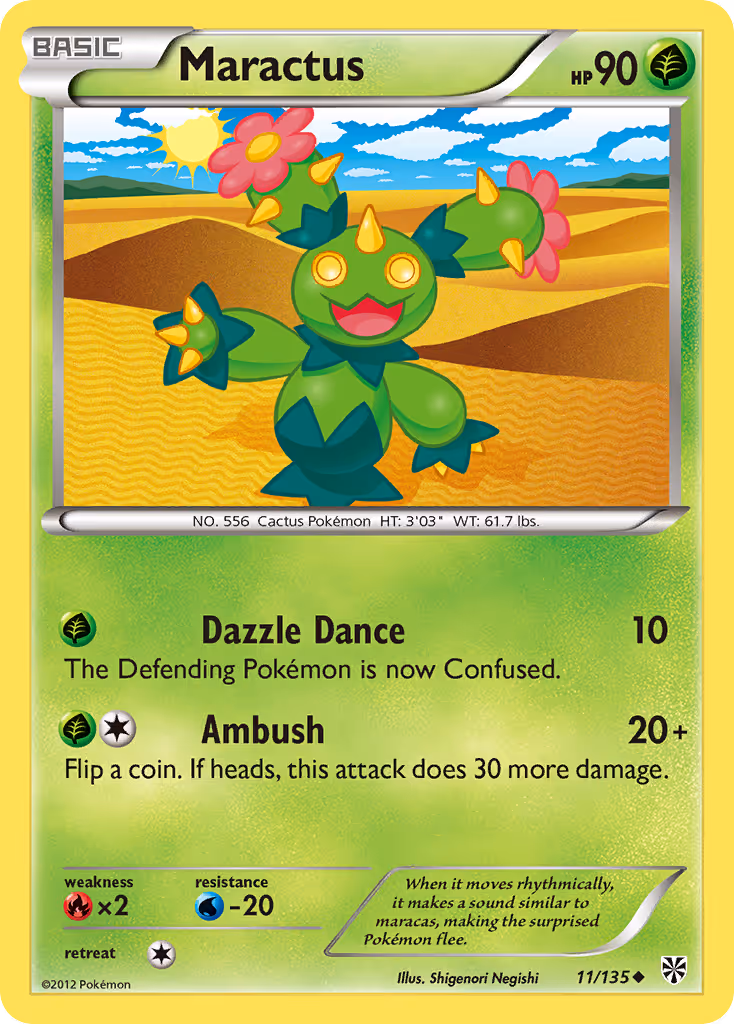 Maractus 11/135 Pokemon card