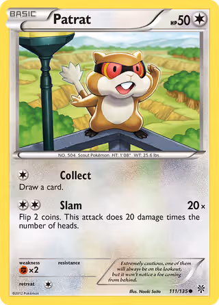 Patrat 111/135 Pokemon card