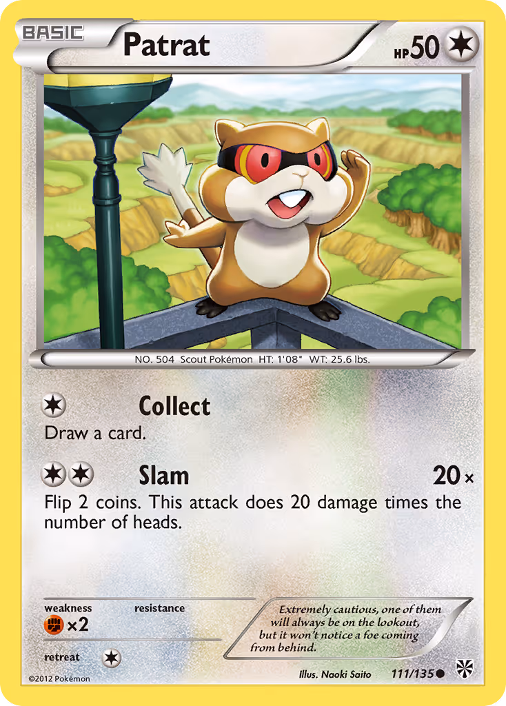 Patrat 111/135 Pokemon card