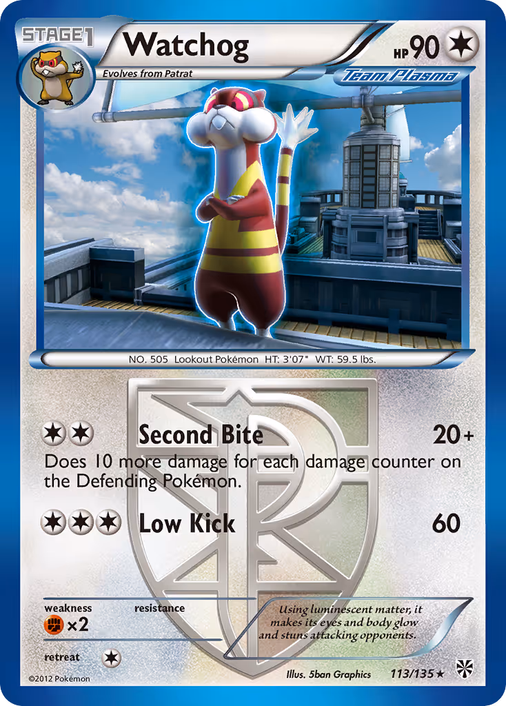 Watchog 113/135 Pokemon card