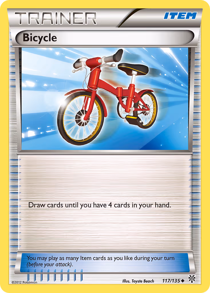 Bicycle 117/135 Pokemon card