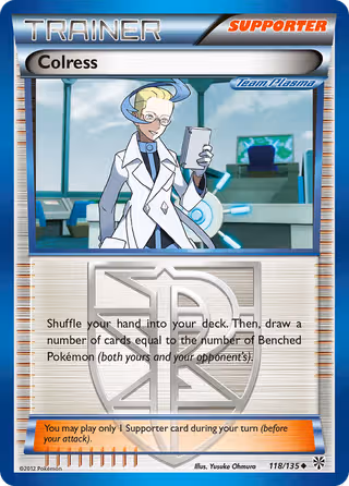 Colress 118/135 Pokemon card