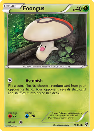 Foongus 12/135 Pokemon card
