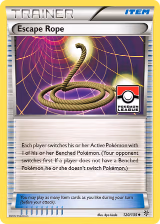 Escape Rope 120/135 Pokemon card