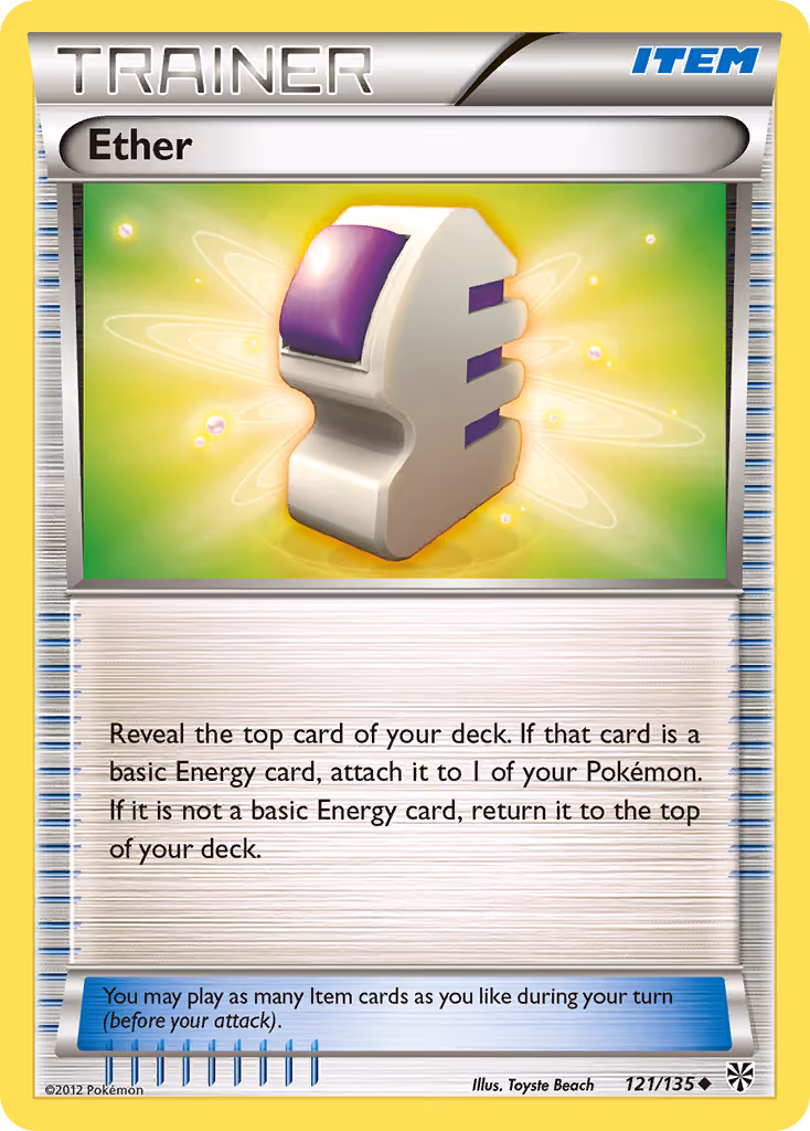 Ether 121/135 Pokemon card