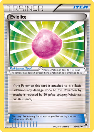 Eviolite 122/135 Pokemon card