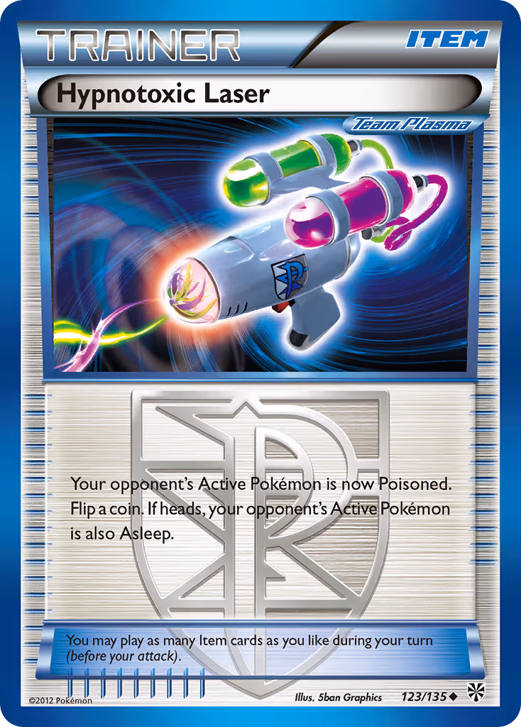 Hypnotoxic Laser 123/135 Pokemon card