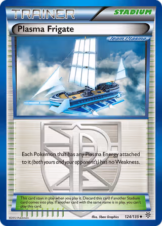 Plasma Frigate 124/135 Pokemon card