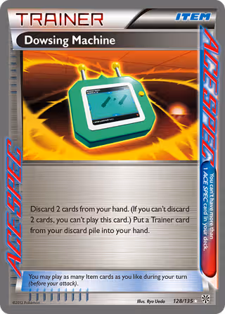 Dowsing Machine 128/135 Pokemon card