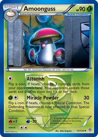 Amoonguss 13/135 Pokemon card