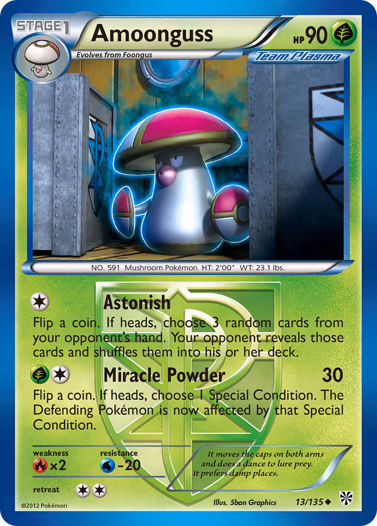 Amoonguss 13/135 Pokemon card