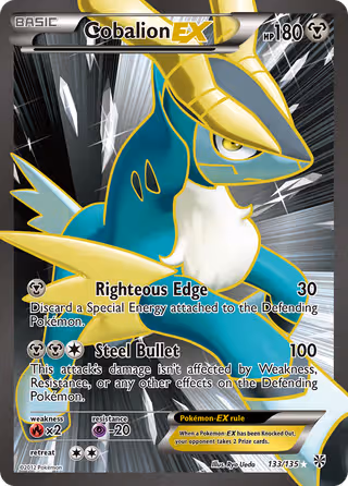 Cobalion-EX 133/135 Pokemon card