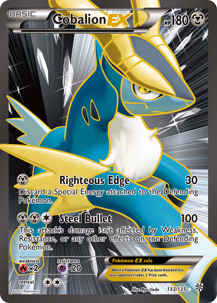 Cobalion-EX 133/135 Pokemon card