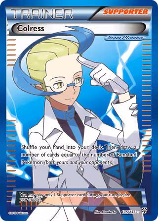 Colress 135/135 Pokemon card
