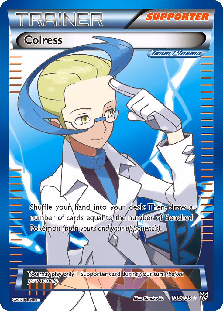 Colress 135/135 Pokemon card