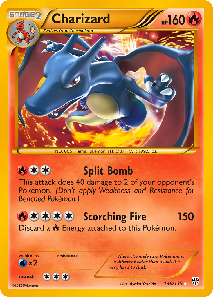 Charizard 136/135 Pokemon card