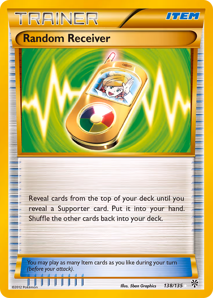Random Receiver 138/135 Pokemon card